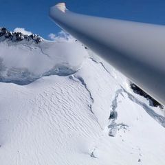 Flugwegposition um 11:52:44: Aufgenommen in der Nähe von Bezirk Inn, Schweiz in 2954 Meter